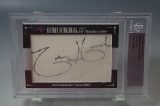 TOBY HARRAH 2012 LEAF HISTORY OF BASEBALL 1972 TEXAS BECKETT AUTO GRADED