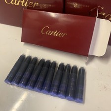 Cartier Fountain pen Refill Ref. VXRP0213 Blue NOS vintage (Qty: 10 pcs)