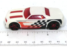 2012 Hot Wheels Bully Goat Diecast Car White Red Black Speedway X9847