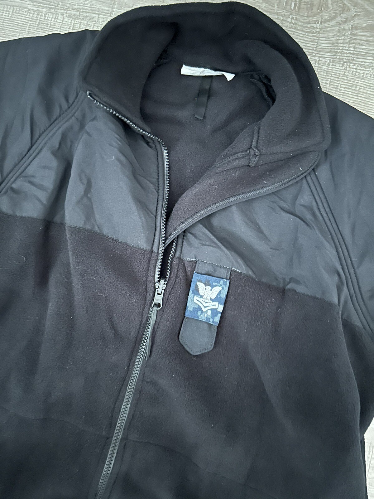 Military Parka Liner Fleece Jacket Mens Medium XLONG Black NSN 841501