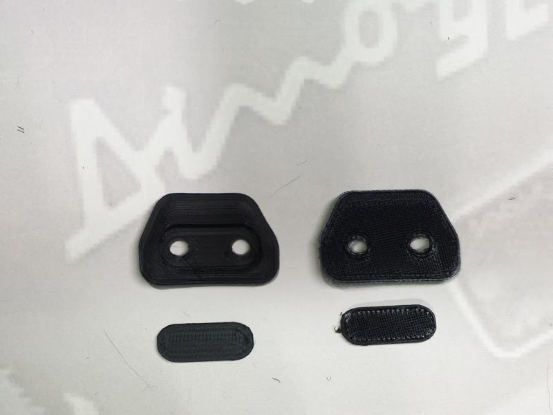 Pair of Ferrari Dino Daytona Ventilation Window Latch Strike Plates