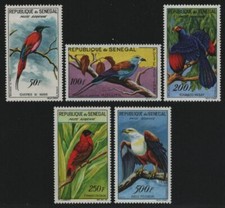 Senegal 1960 - Mi No 239-243 ** - MNH - Birds / Birds (I)