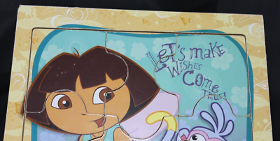 2007 Viacom Nick Jr. Dora the Explorer & Boots the Monkey Wooden 9