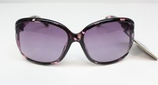Revlon Clear Black  Purple Floral Butterfly Womens Sunglasses 100 UV RVN 63 BLK