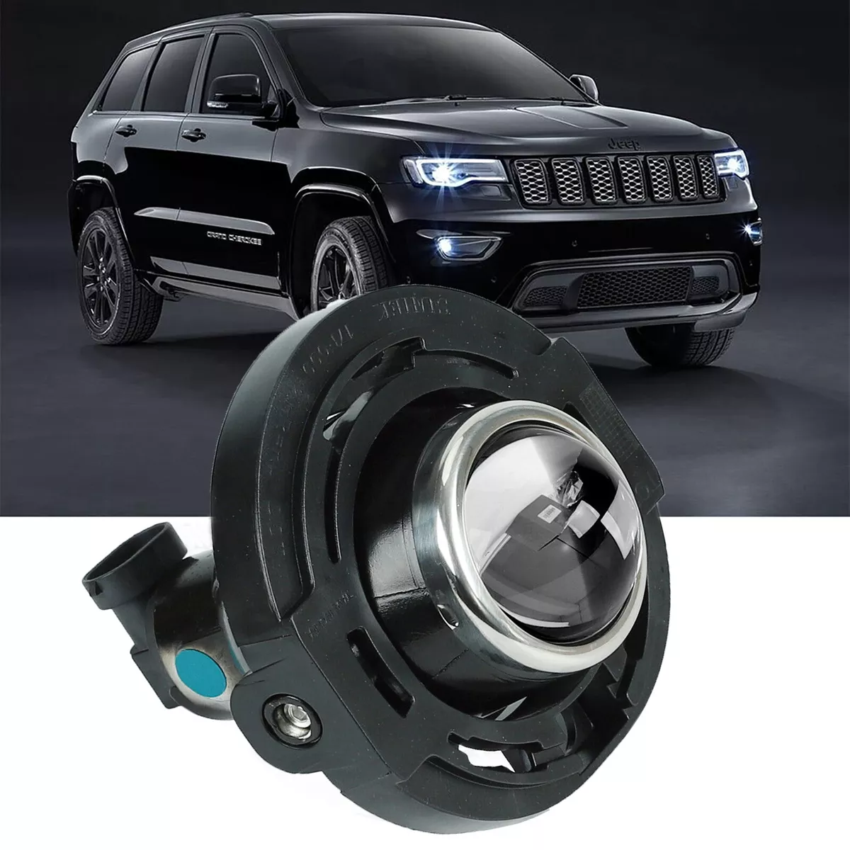 For 2014 2017 Jeep Grand Cherokee Fog Light Clear Front Bumper