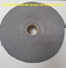 Elephant Brand #0 Grade Medium/Fine Steel Wool, 5 Lb Roll