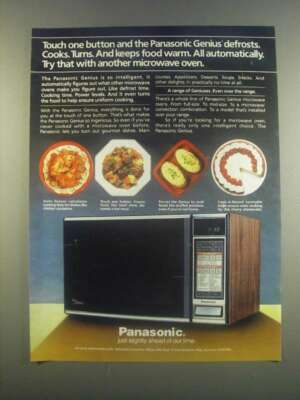 1985 Panasonic Genius Microwave Ad - Touch One Button | eBay
