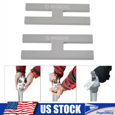 2PCS Fork Cartridge Damper Rod Holding Suspension Tool Holder Alu for Motorcycle
