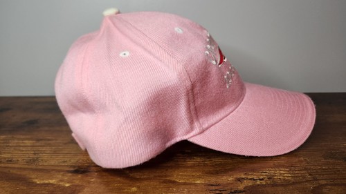New England Patriots 2003 AFC Championship Pink Football HUYU Strapback Cap - Picture 4 of 6