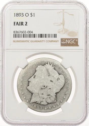 1893-O $1 NGC FA2 Morgan Silver Dollar Fair - Lowball