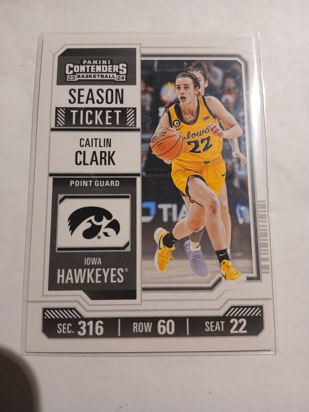 2024 Panini Caitlin Clark Collection - College Contenders #CC2 Caitlin Clark