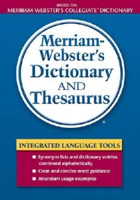 Merriam-Websters Dictionary and Thesaurus - Paperback - VERY GOOD