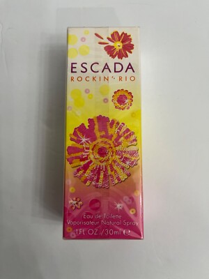 Escada Rockin Rio Eau de Toilette Spray 1 oz 30 ml 2005 Vintage Scannon Sealed