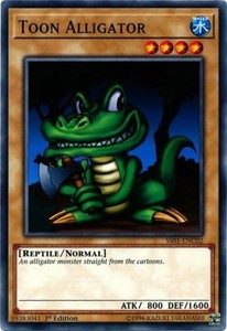 Toon Alligator - SS01-ENC02 - Common - 1st Edition x3 - Near Mint