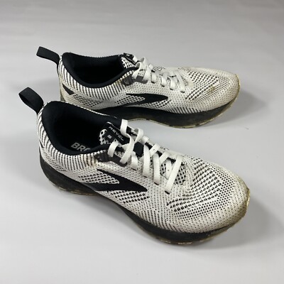 Womens Brooks Revel 5 White Athletic Running Comfort Sneakers Shoes Size 8 B
