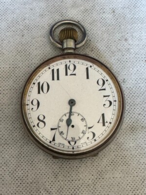 Vintage Doxa Swiss Dashboard Argentan Case Car Clock Porcelain Dial