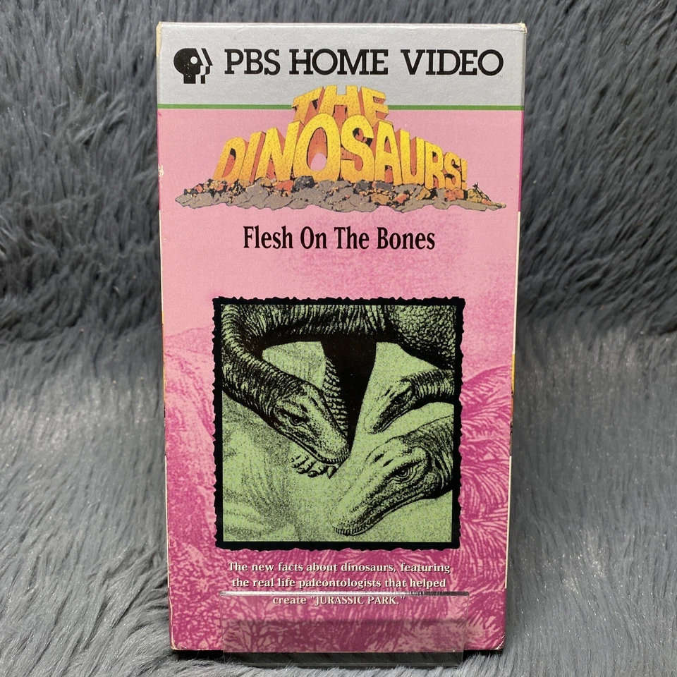 The Dinosaurs: Flesh on the Bones VHS 1993 Tape PBS Home Video Jurassic Park Foto 2 de 4