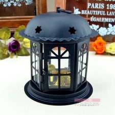 BLACK TIN ALLOY  GLASS HOUSE MUSIC BOX : ANNIE'S SONG