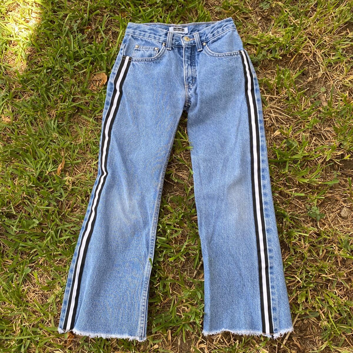 Vintage 90s Xhilaration Girls Bootcut Flare Jeans Side Vintage 90s Xhilaration Girls Bootcut Flare Jeans Side