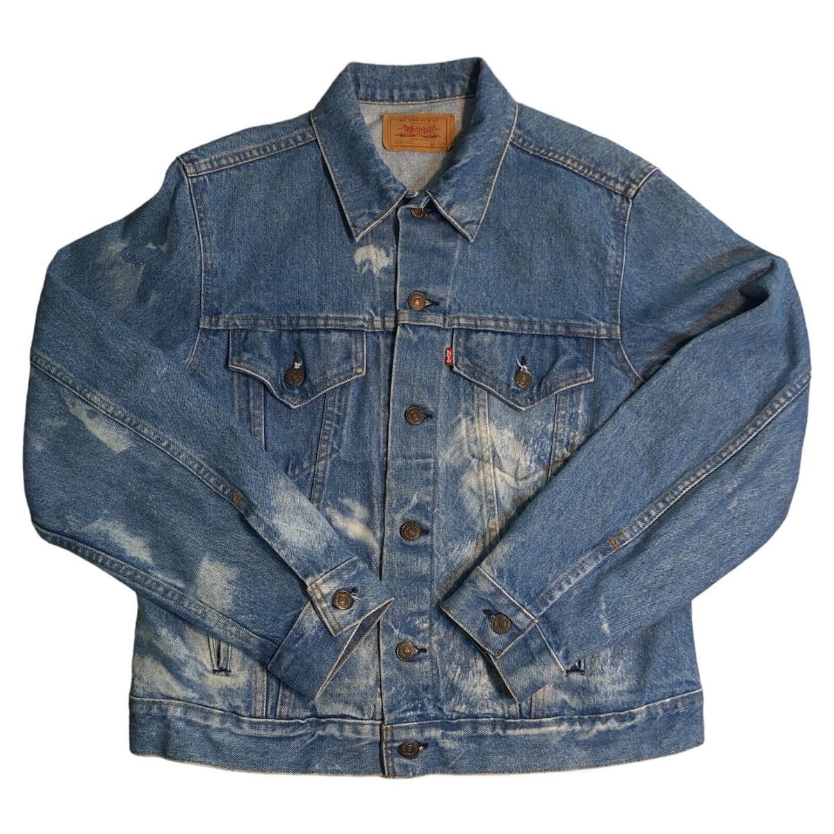 Vtg LEVIS Blue Denim Jean Jacket 70506-0214 Tag 44 R MADE IN