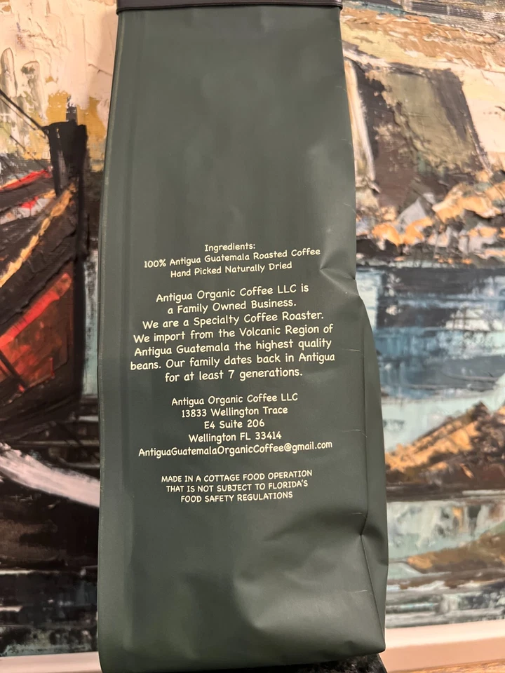ANTIGUA ORGANIC COFFEE LLC Natural Organic Espresso café tostado grano entero Foto 3 de 3