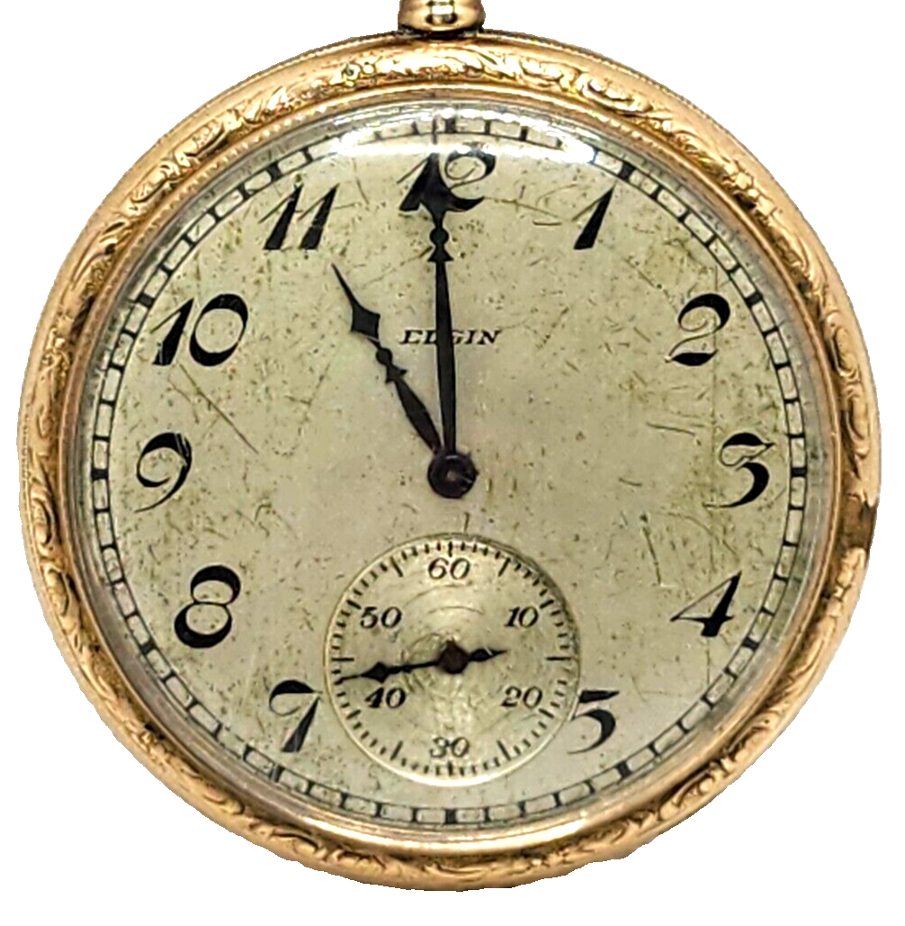 Elgin Natl.Watch Co.1920's/金張り 懐中時計/スモセコ Yahoo