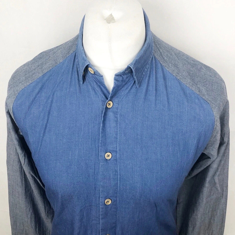 Kestin Hare Shirt Size UK Small Men’s In Blue Button Down Long Sleeve - Image 3 of 4