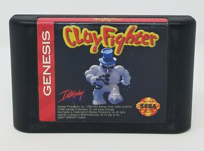 Clay Fighter (Sega Genesis, 1994) LOOSE CARTRIDGE TESTED AND WORKING