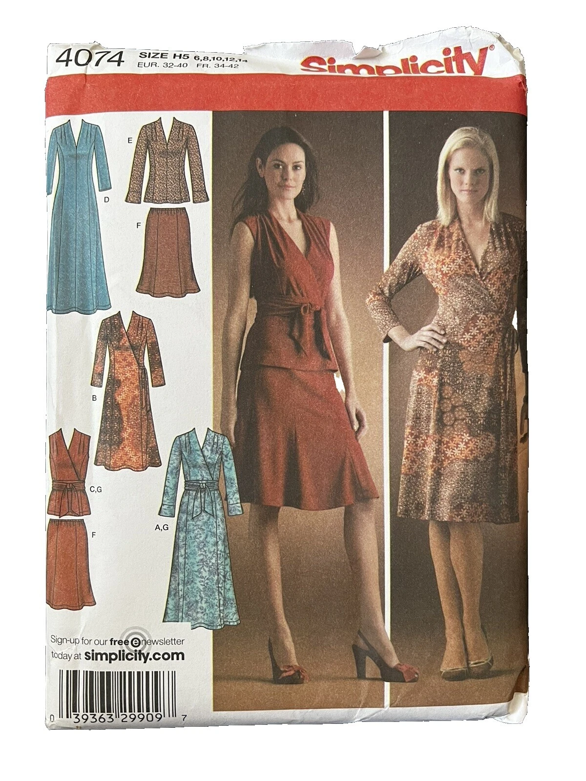 Uncut Female Dress Sewing Patterns