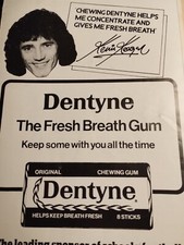 Sk9 Ephemera 80er Jahre Werbung Kevin Keegan Dentyne Kaugummi