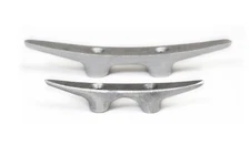 Flagpole Banana Cleat Cast Aluminum USA Made Silver 6" & 9" with Screws