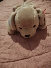 Ty Beanie Baby FETCH Golden Labrador Retriever Dog 8.5" MWMTs Stuffed Animal Toy