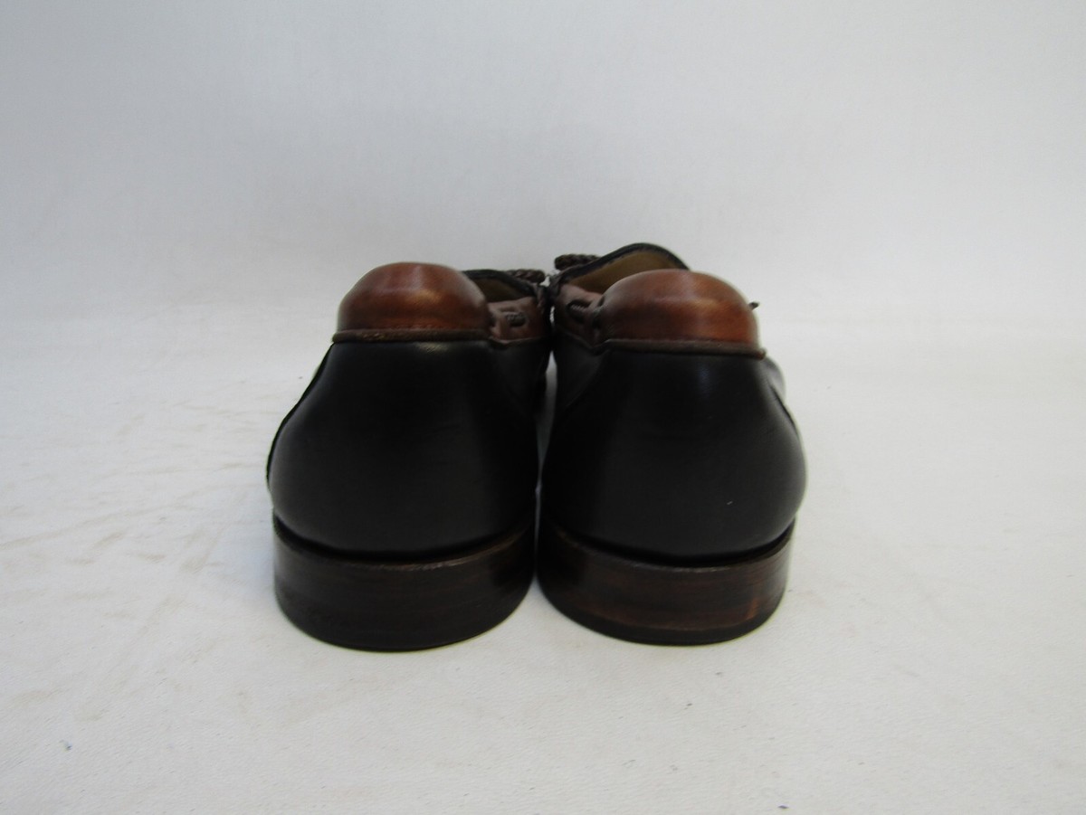 Allen Edmonds Woodstock Mens Size 10.5 D Black Brown Leather 