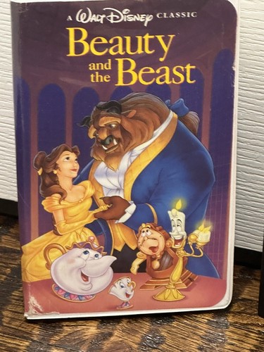 Walt Disney Home Video The Classics Black Diamond Beauty And The Beast 1992 VHS - Foto 2 di 8