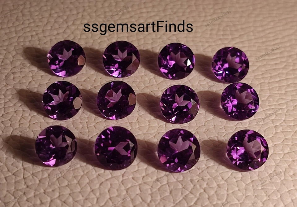 Alexandrite round shape Faceted Multi Color Changing loose Alexandrite stone - Image 3 of 4
