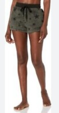 PJ Salvage Olive Star cozy pajama shorts L NWT msrp 50