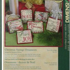 StitchWise Expressions: Whimsical Words Cross Stitch Ornament Kit - 6 Delightful
