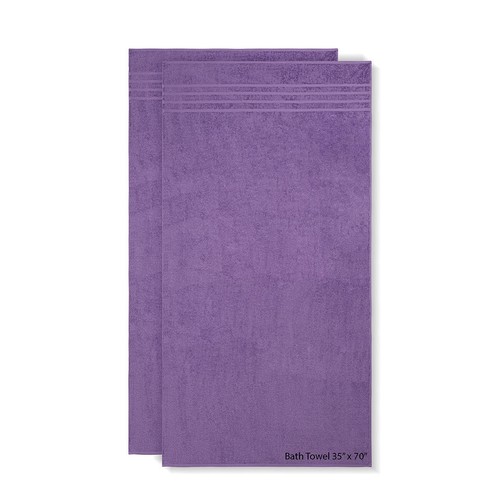 Rosyn Home Hotel Quality Turkish Cotton 35" x 70" 2 Pieces Oversized Bath Sheet - Picture 18 of 20