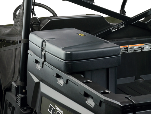 Moose Utility Division Black Lockable Saddle box for 1988-2021 Polaris Ranger - Picture 2 of 3