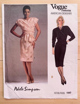 Vintage VOGUE Schnittmuster American Designer Adele Simpson 1562 TOP