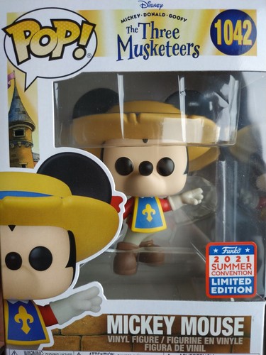 Funko Pop Mickey Mouse The Three Musketeers # 1042 NYCC 2021 Exclusive VER FOTOS - Imagen 8 de 12
