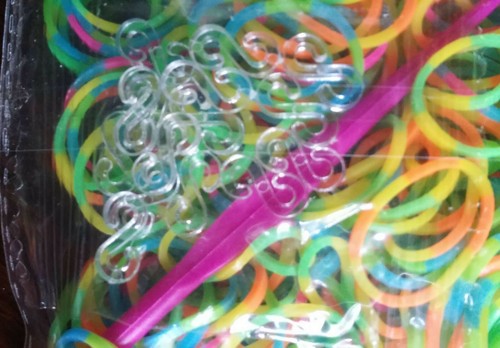 Loom-bands elastici gioielli decorazioni FLUO MISTI Rainbow 1800pezzi LOOM BANDS - Foto 3 di 5