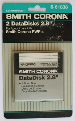 VTG NOS Smith Corona 2-Pack 2.8  DataDisks S61838 For PWP Typewriters