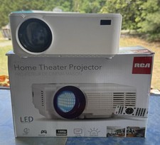 RCA RPJ116 LED Home Theater Projector 1080p Compatible 16:9 Portable White