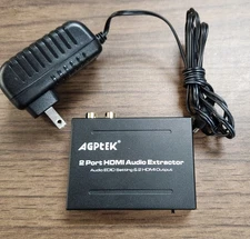 2 Port HDMI Audio Extractor Audio EDID Setting & 2 HDMI Output 1080P/60Hz