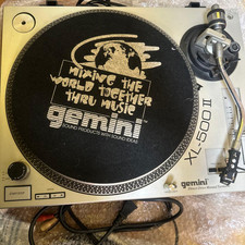 Gemini XL-500 II Direct Drive Manual DJ Turntable Strobe Light Fully Functional