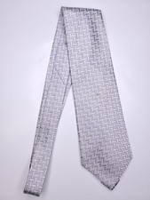 Mens Formal Necktie 57"Lx4"W Silver Neck Tie