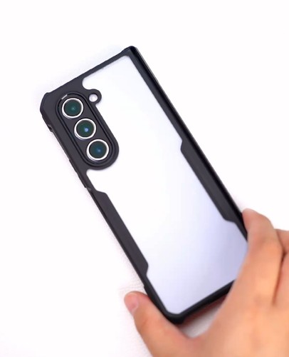 Funda protectora negra transparente para Samsung Galaxy Z plegable 5 de repuesto - Imagen 2 de 7