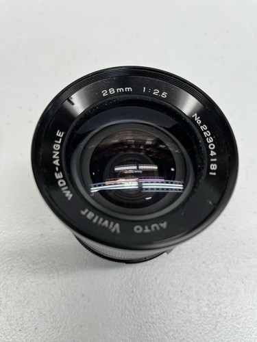 Vivitar 28mm 1:2.5 Camera Zoom Lens Wide Angle With Storage Bag - Picture 4 of 12