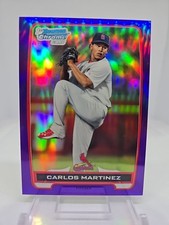 2012 Bowman Chrome Carlos Martinez 1st 149/199 Purple Refr. #BCP108 Cardinals